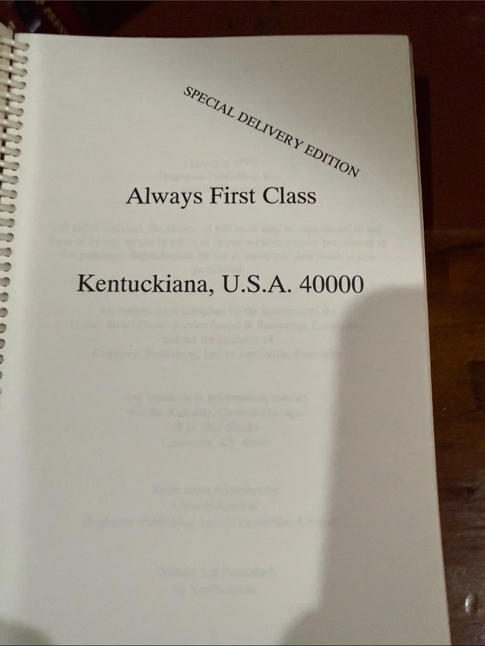 Cookbook-Postal-Themed Spiral Notebook — Special Delivery Edition